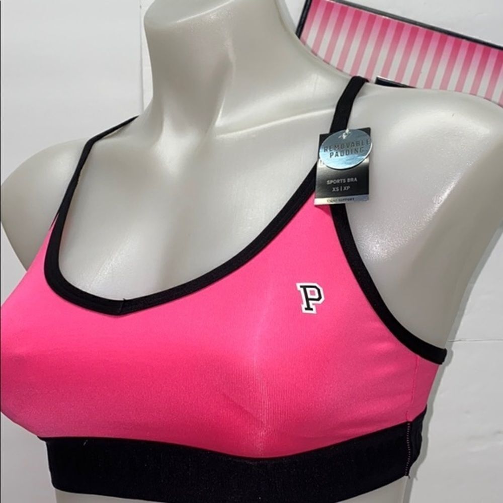 NEW VICTORIA SECRET SPORT BRA removable padded - Picture 2 of 3